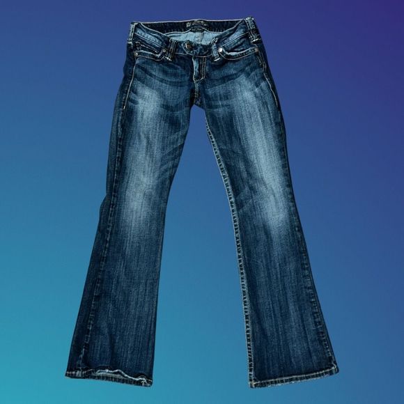 Silver Low Rise Tuesday Bootcut Jeans Size 28x29 #188 - Picture 1 of 5